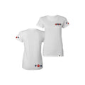 Ladies Pawtriots Paws Short Sleeve Tee Shirt-White