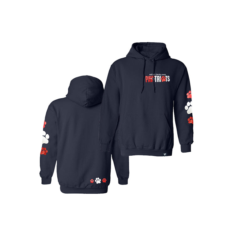 Pawtriots Paws Hooded Sweatshirt-Navy